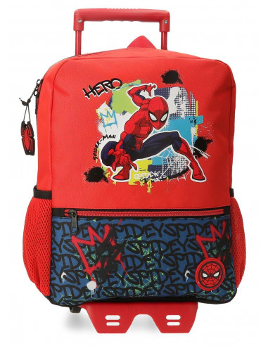 29323T1 MOCHILA ADAP. C/CARRO 33CM. SPIDERMAN URBAN